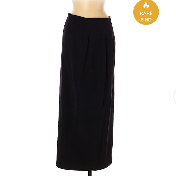 macys long black skirt